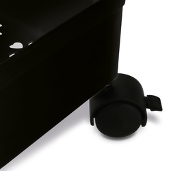 Regał na kółkach uniwersalny 3 poziomy Tadar 41 x 14 x 64 cm czarny