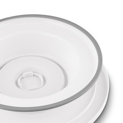 Patera na ciasto obrotowa Tadar 27,5 x 6,5 cm biała