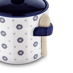 Pojemnik ceramiczny z łyżeczką Tadar Folklor 400 ml