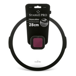 Pokrywka do garnków i patelni z silikonowym rantem Starke Pro 28 cm funkcja odcedzania