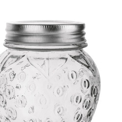 Słoik szklany z metalową zakrętką Tadar Truskawka 500 ml