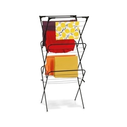 Suszarka balkonowa Tadar Marry 59 x 48 x 139 cm czarna trzypoziomowa