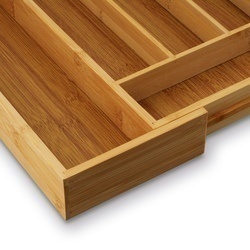 Wkład do szuflady na sztućce regulowany bambusowy Tadar 28,5-45 x 32 x 5 cm