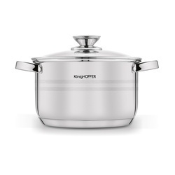 Zestaw garnków na indukcję Konighoffer Bari Silver 8 elementów