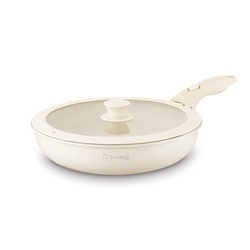 Zestaw garnków Starke Pro Compacti Cream 11 elementów odpinany uchwyt