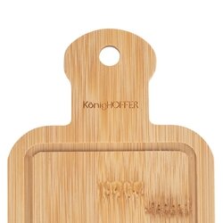 Deska bambusowa Konighoffer Mini 20,4 x 9,5 x 0,8 cm i nożyk do masła