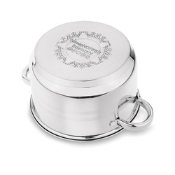 Garnek na indukcję ze stali nierdzewnej Konighoffer Bari Silver 3,7 l