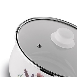 Komplet garnków emaliowanych Tadar Herbal 8 elementów