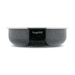 Komplet patelni głębokich z odpinaną rączką Konighoffer Spinel Black 20 / 24 / 28 cm indukcja