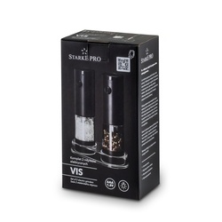 Młynki elektryczne do soli i pieprzu Starke Pro Vis 2 sztuki