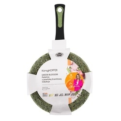 Patelnia granitowa na indukcję Konighoffer Blossom Green 24 cm