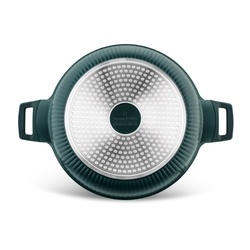 Patelnia marmurowa z pokrywką krótkie uchwyty Starke Pro Eridan 28 cm