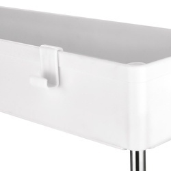 Regał na kółkach uniwersalny 3 poziomy Tadar 41 x 14 x 64 cm biały
