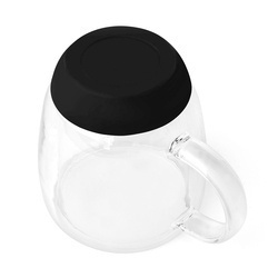 Szklanki termiczne do kawy z silikonowym dnem Konighoffer Garet 330 ml 2 szt. czarne