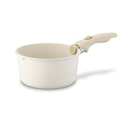 Zestaw garnków Starke Pro Compacti Cream 9 elementów odpinany uchwyt