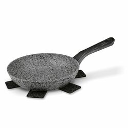 Zestaw trzech patelni granitowych Konighoffer Carne 20 cm 24 cm 28 cm i 3 podkładki